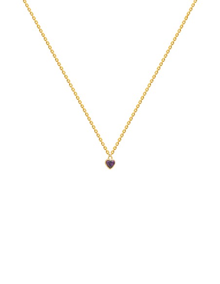 Mini Purple Heart Pendant - Kindness