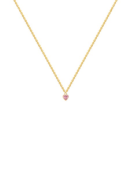 Colgante corazón mini rosa - Kindness