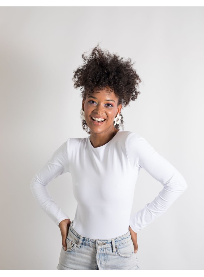 Boucles d'oreilles en porcelaine à motif floral