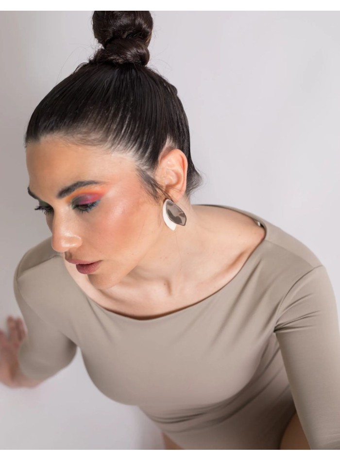 Boucles d'oreilles en céramique en forme de...