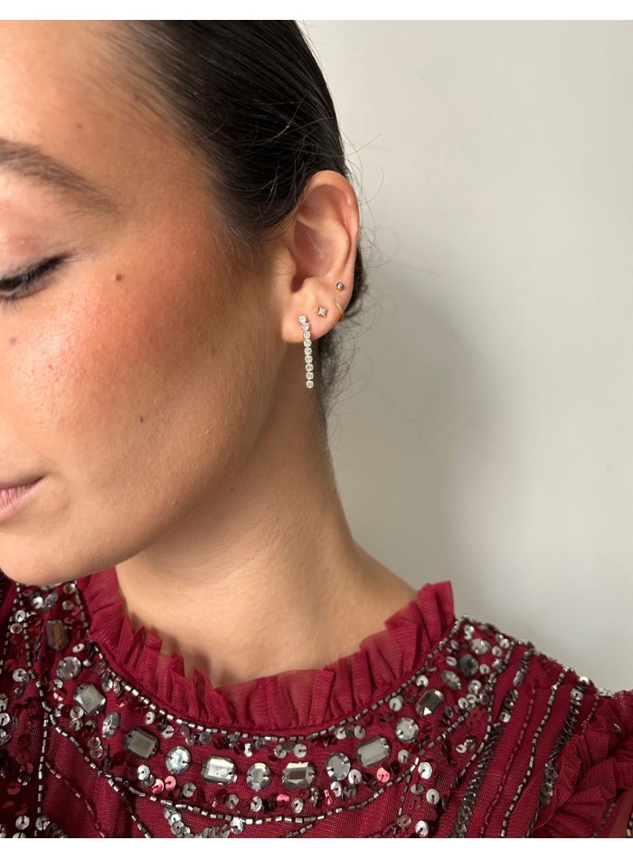 Pendientes finos de cristales