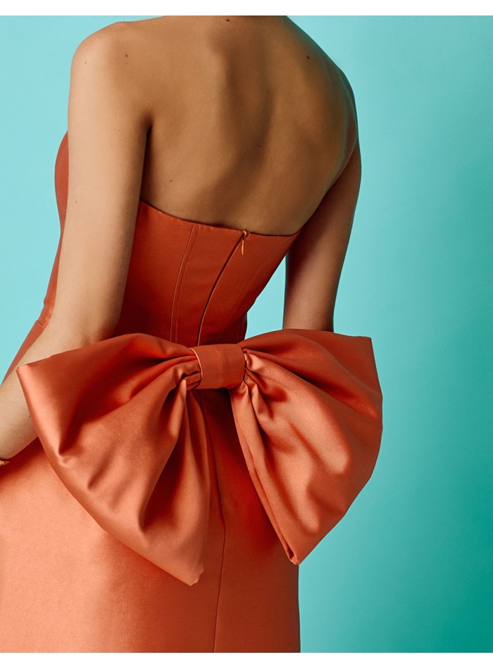 Robe de soirée courte avec corsage amovible en...