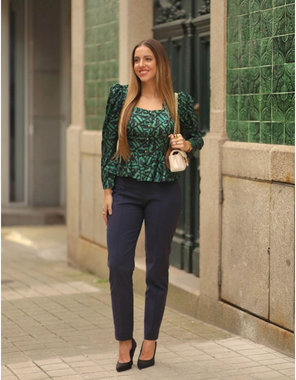 Pantalon taille haute