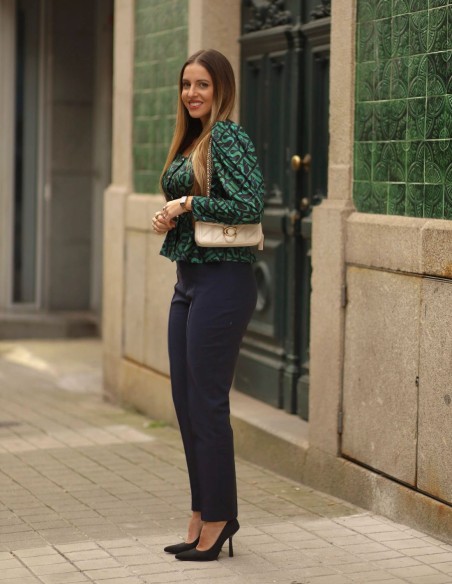 Pantalón largo de talle alto para invitada o casual