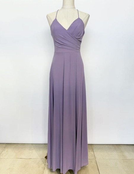 Long gown with open back