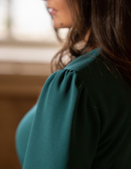 Vestido verde de invitada