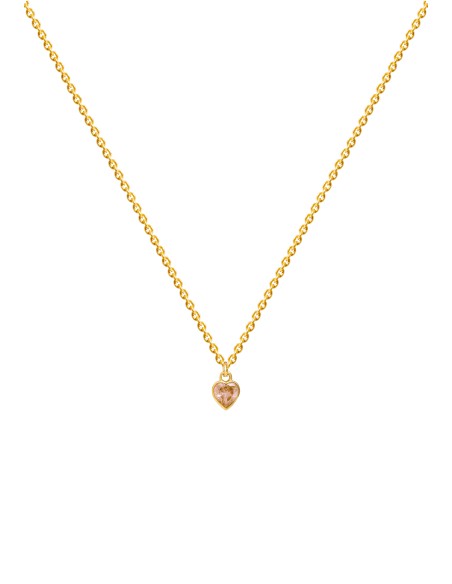 Mini-pendentif en forme de coeur rose - Gentillesse