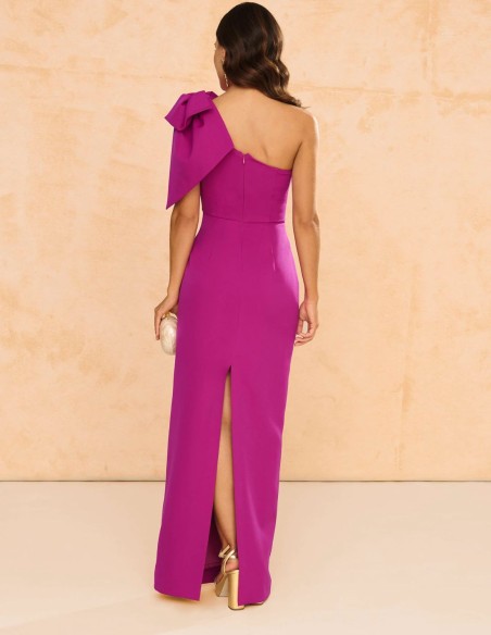 Long party dress with maxi bow