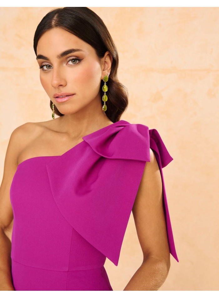 Long party dress with maxi bow