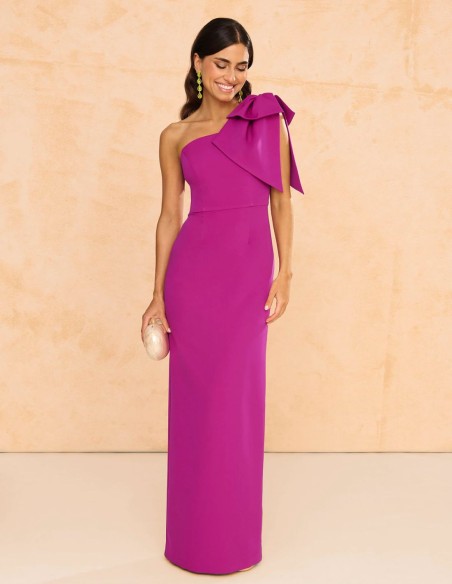 Long party dress with maxi bow