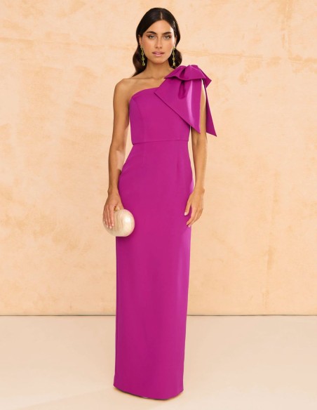 Long party dress with maxi bow