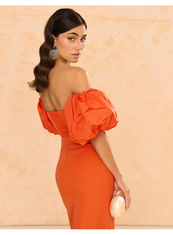 Vestido midi de fiesta para bodas