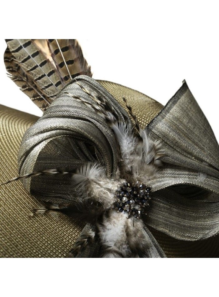 Toasted guest pamela with pheasant feathers