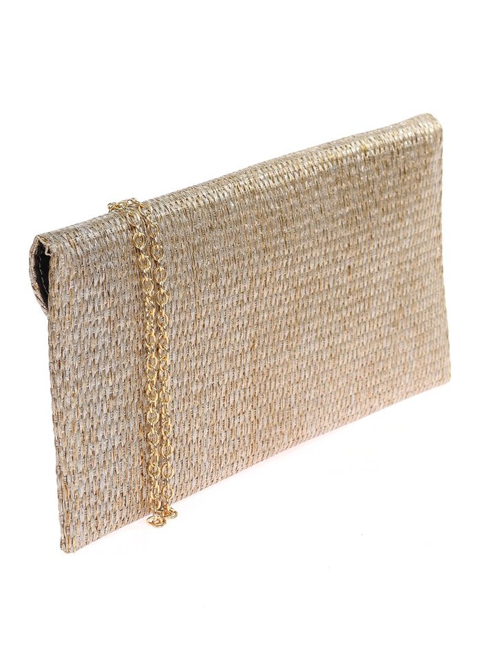 Rectangular raffia clutch bag