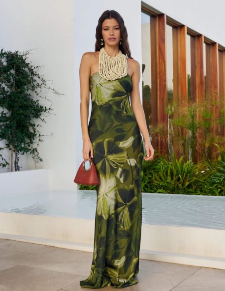 Vestido largo de fiesta para invitada