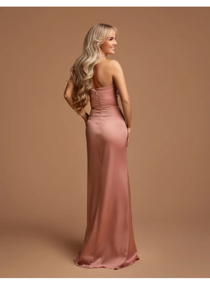 Long gown with halter halter neckline with...