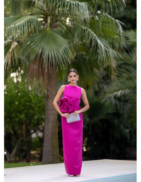 Bougainvillea structured guest dress