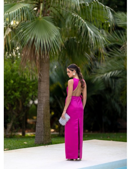 Bougainvillea structured guest dress