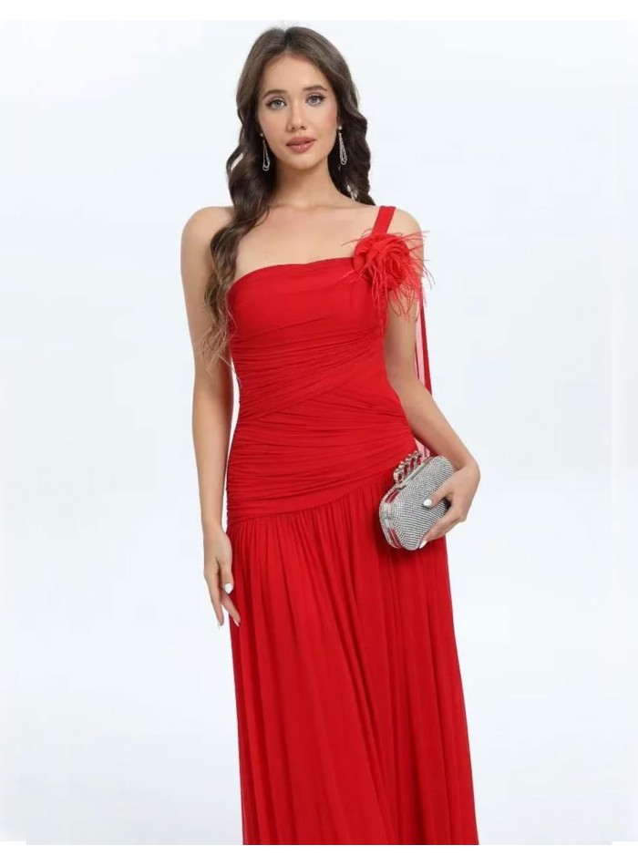 Robe longue d'invitée de mariage avec corsage...