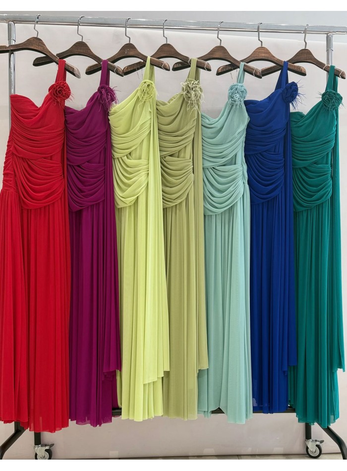 Robe longue d'invitée de mariage avec corsage...