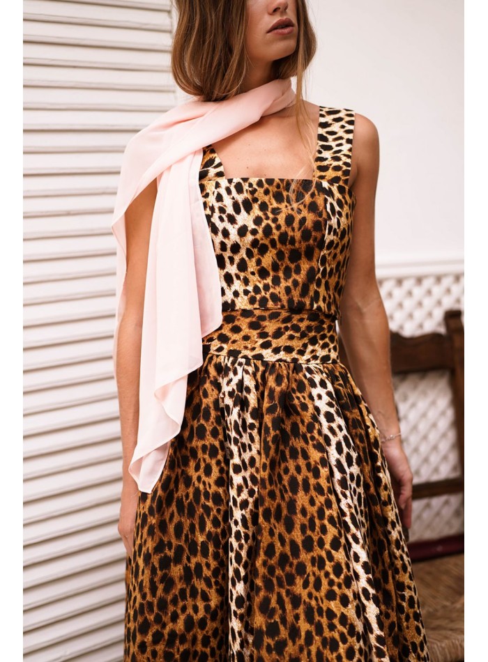 Pearl pink chiffon cape