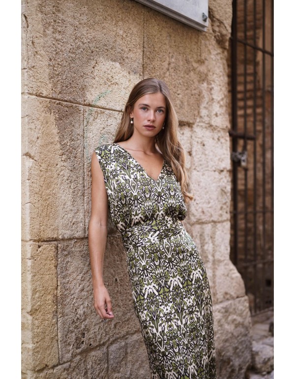 Top de tirantes estampados con escote pico 2