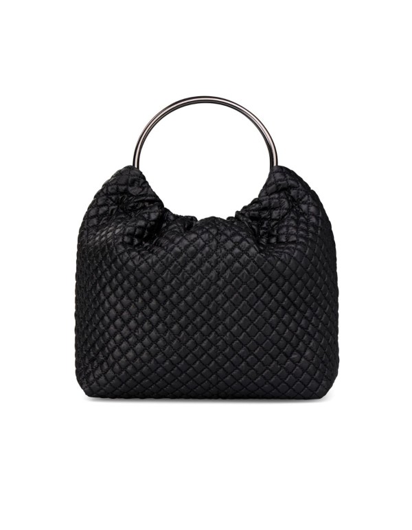 Bolso de fiesta con tejido acolchado y asa