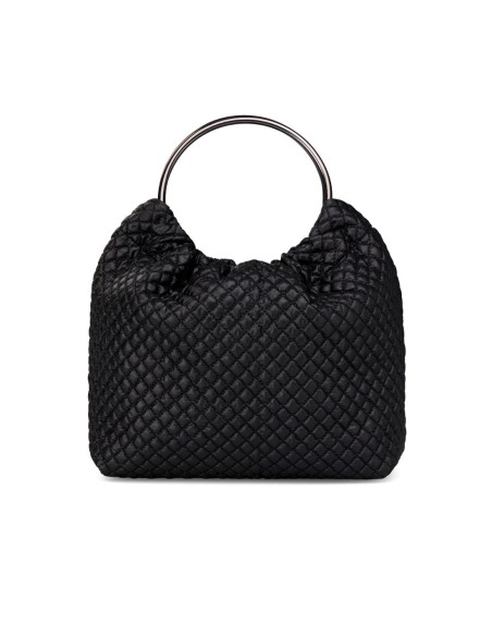 Bolso de fiesta con tejido acolchado y asa