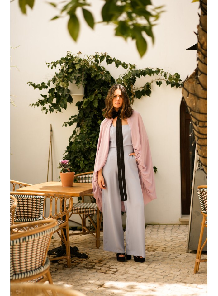 Pantalon long droit lavande avec poches