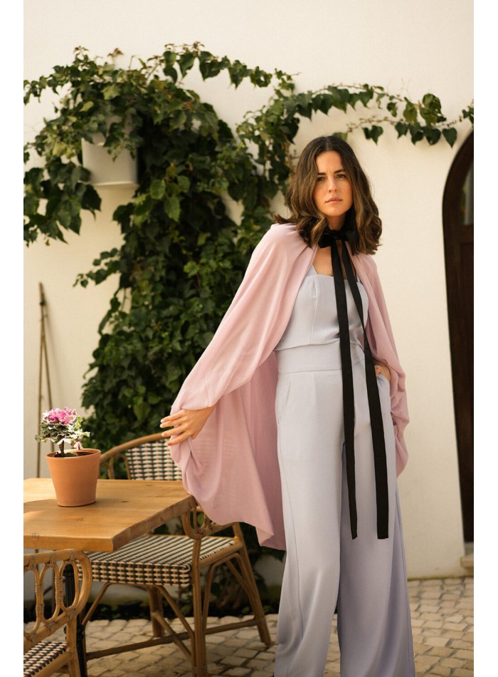 Pantalon long droit lavande avec poches