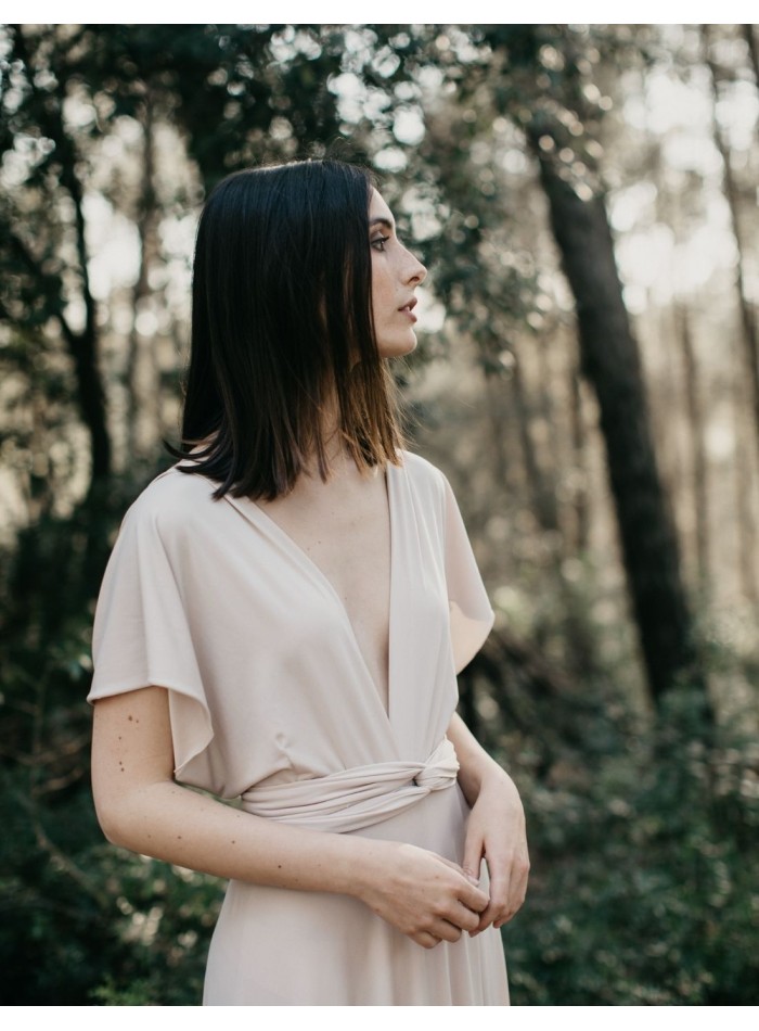 Robe longue de fête multipositions avec fente...