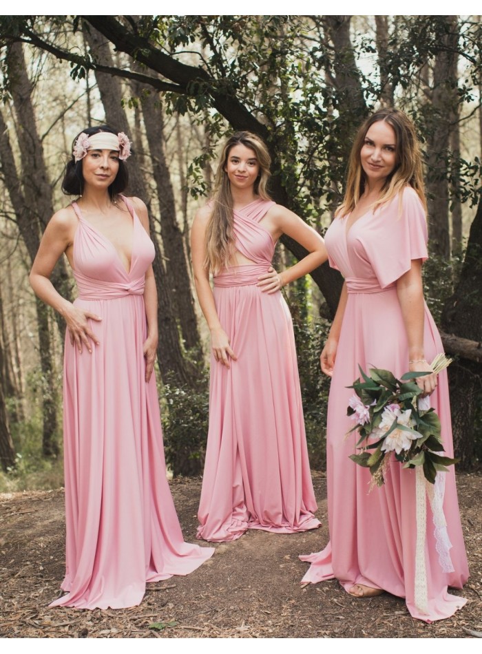 Robe longue de fête multipositions avec fente...