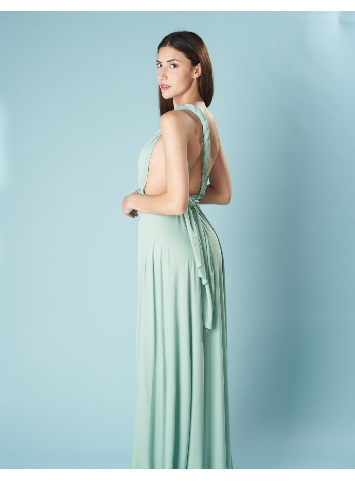 Robe longue de fête multipositions avec fente...