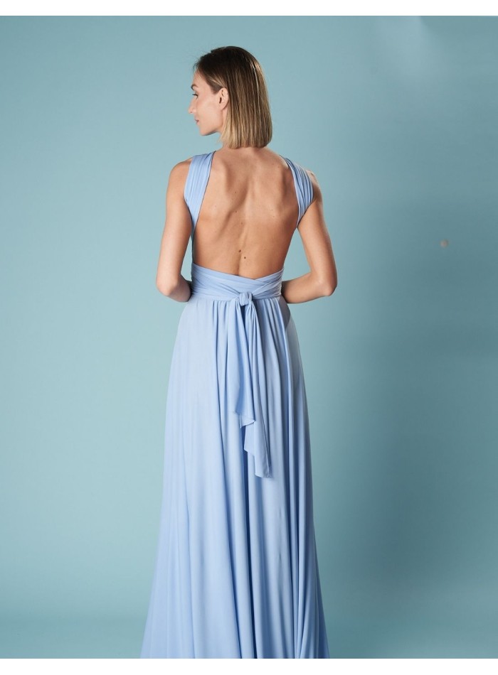 Vestido largo de fiesta multiposición con...