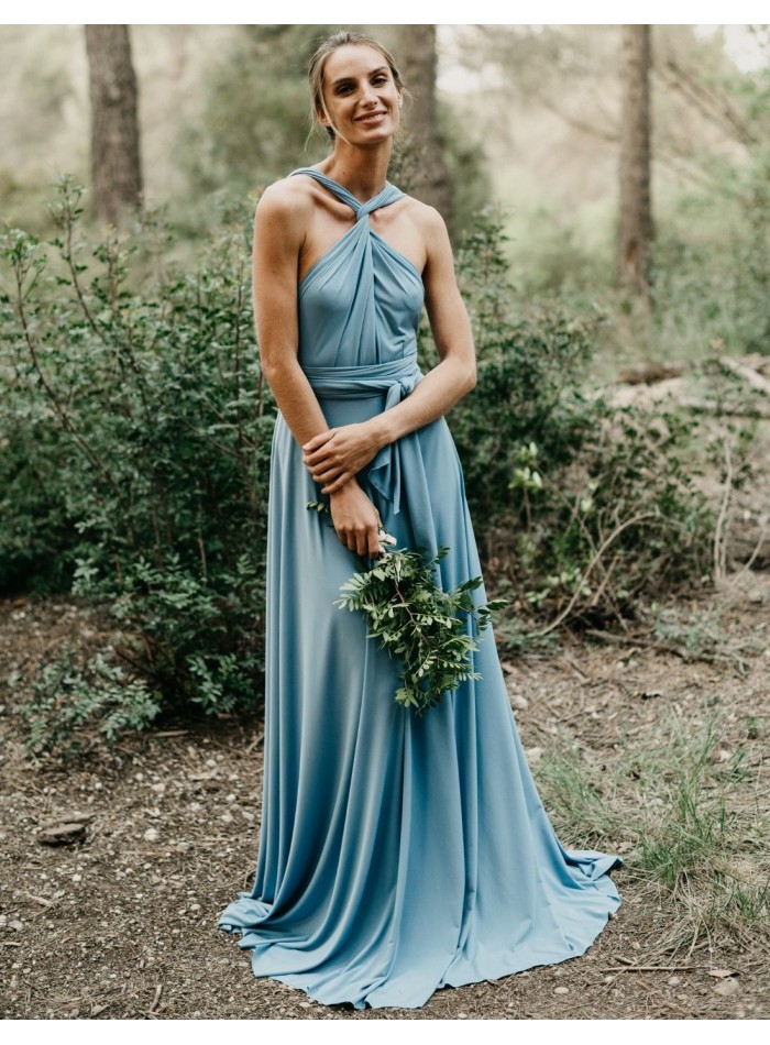 Robe longue de fête multipositions avec fente...