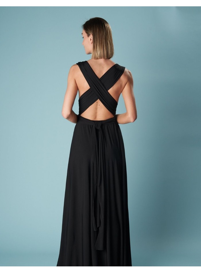 Robe longue de fête multipositions avec fente...