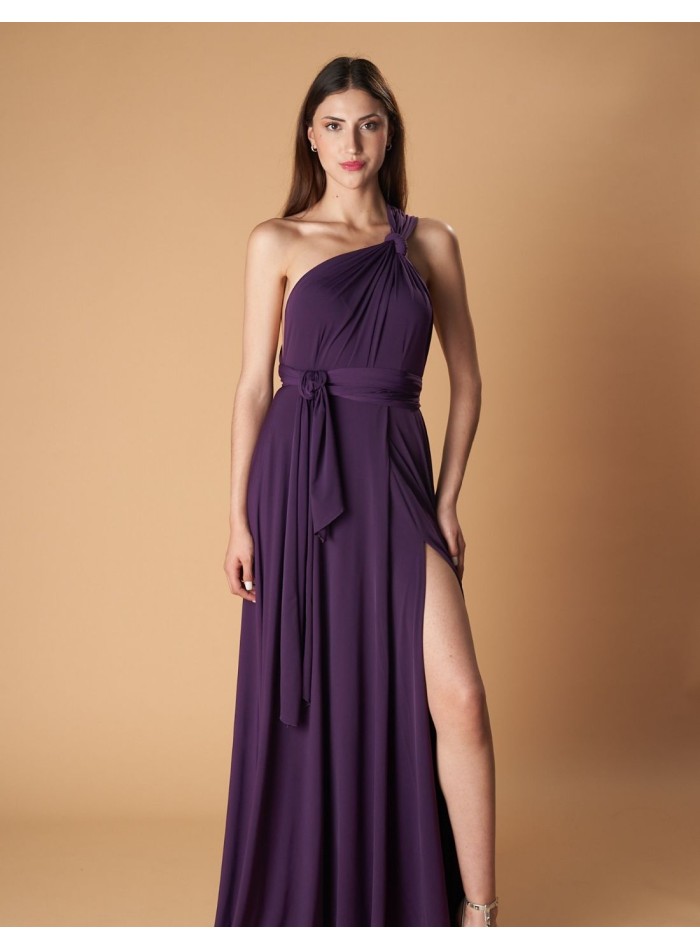 Robe longue de fête multipositions avec fente...