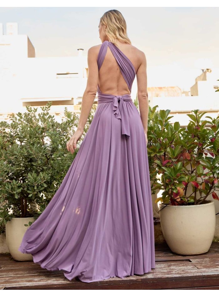 Robe longue de fête multipositions avec fente...