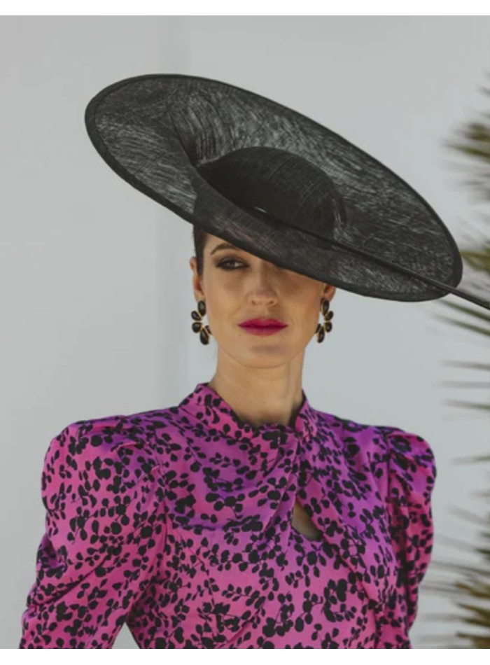 Pendientes de fiesta con drusas negras para invitadas