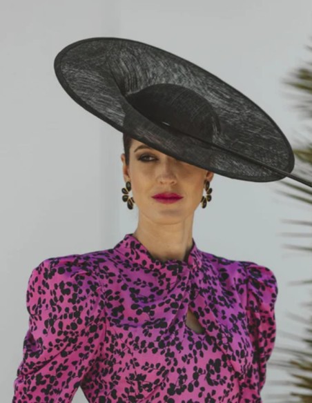 Pendientes de fiesta con drusas negras para invitadas