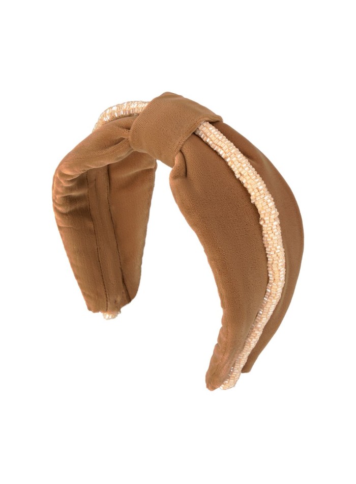 Diadema de invitada en terciopelo de seda