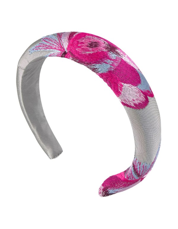 Diadema de invitada con estampado floral