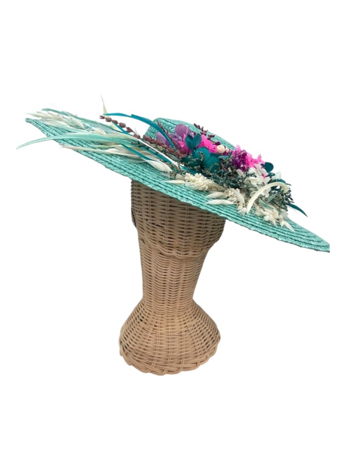 Châle d'invité vert d'eau avec embellissement...