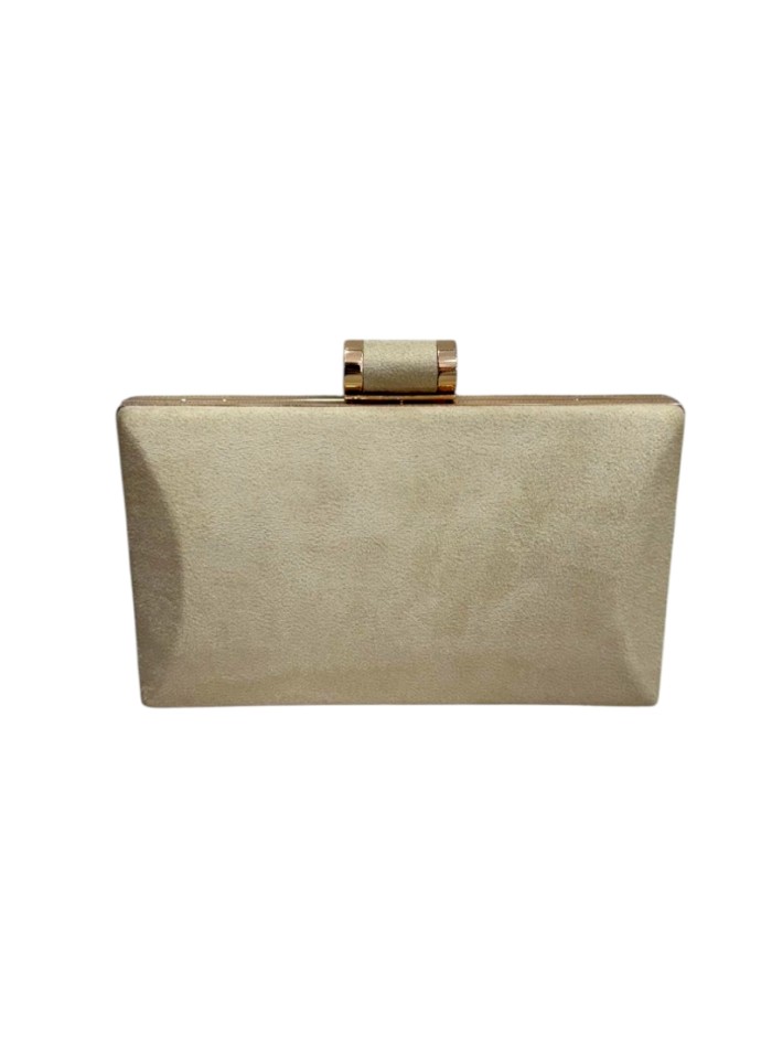Sac de fête rectangulaire en daim beige