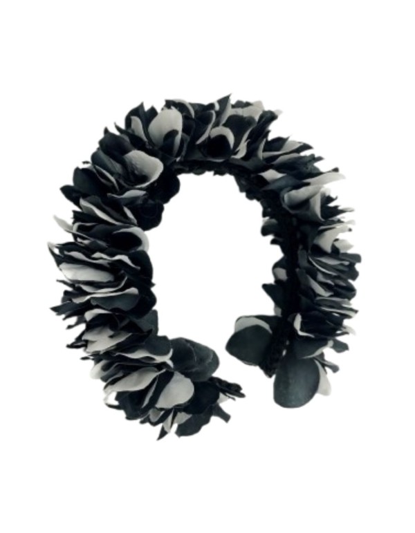 Bandeau avec pétales d'hortensia multicolores