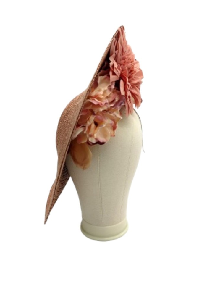 Headdress with hydrangea flowers