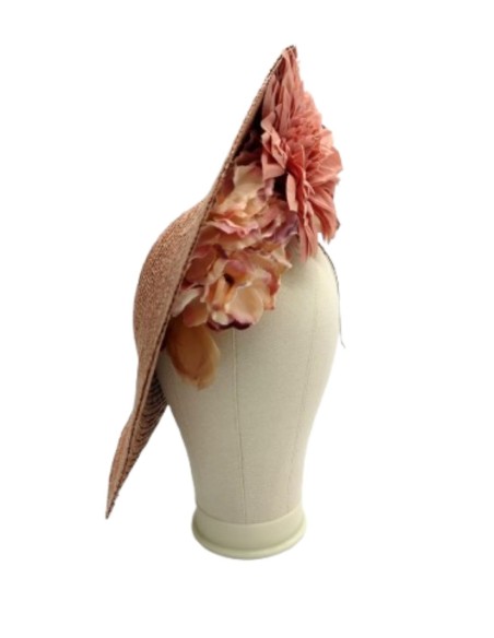 Headdress with hydrangea flowers