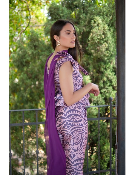 Guest top with bows and ruffles pink