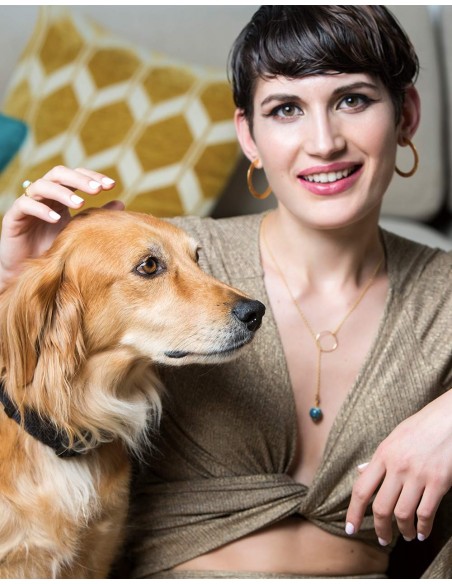 Wonderful Eme Jewels earrings as the perfect complement for a wedding.