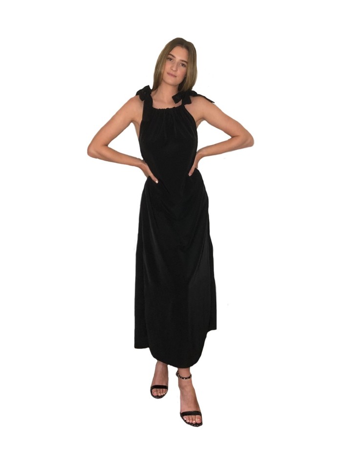 CoCo VeVe black coctel dress for INVITADISIMA